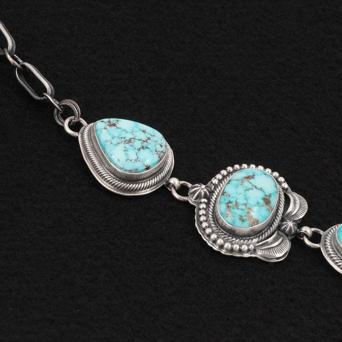 Randy Boyd Turquoise & Sterling Silver Necklace Set