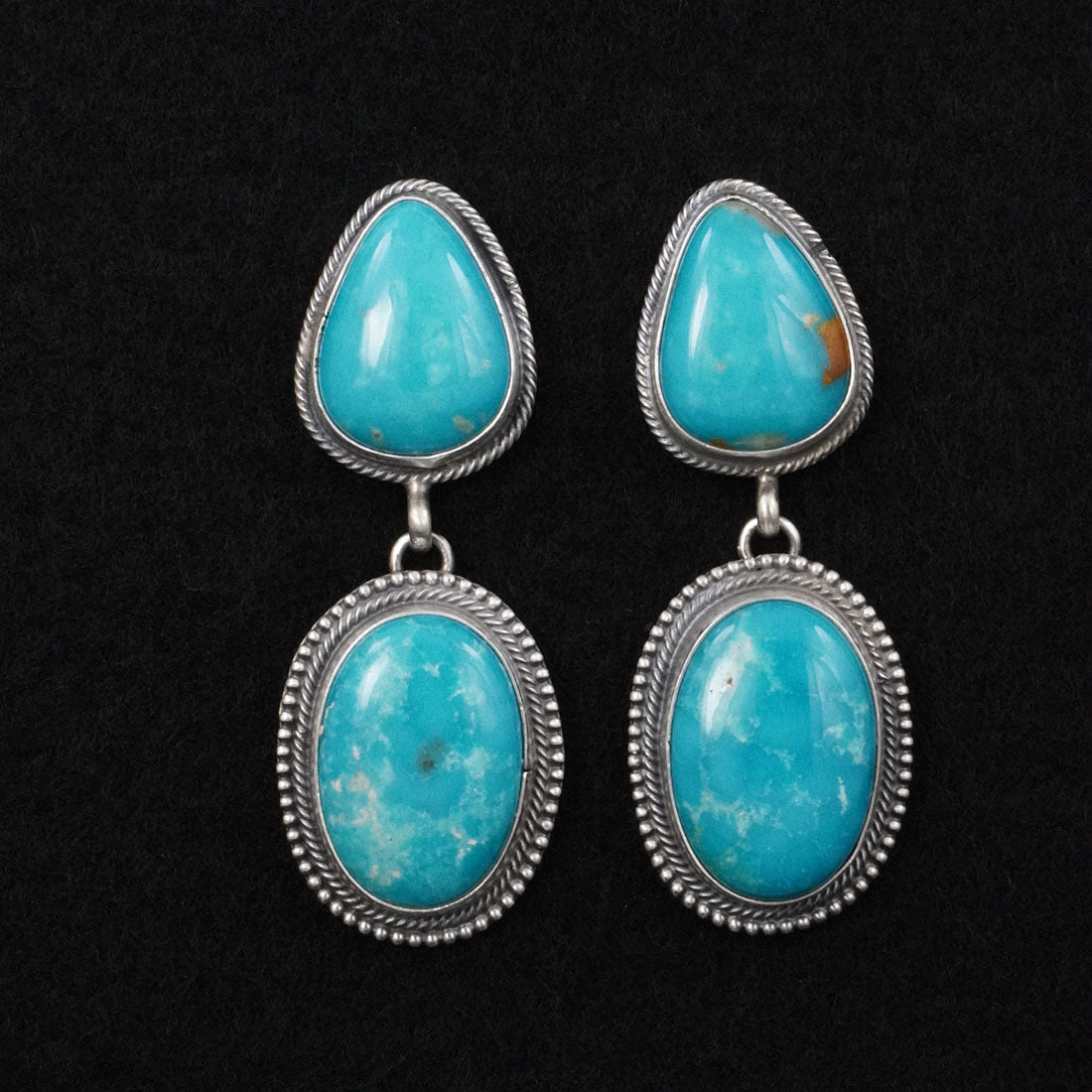 Darrin Livingston Turquoise & Sterling Silver Earrings
