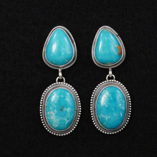 Darrin Livingston Turquoise & Sterling Silver Earrings