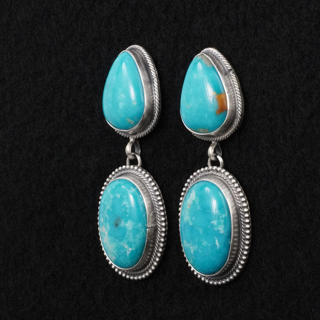 Darrin Livingston Turquoise & Sterling Silver Earrings