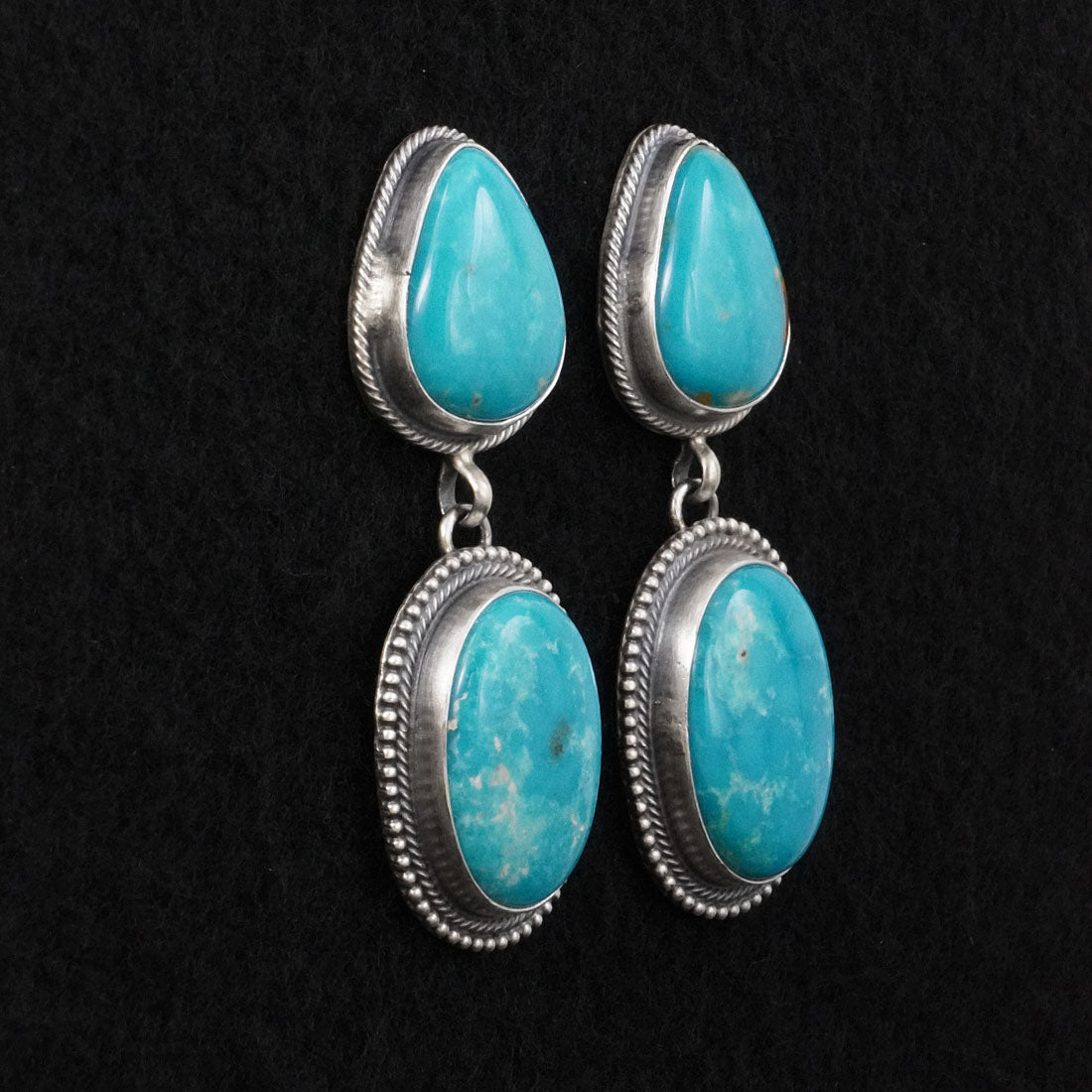 Darrin Livingston Turquoise & Sterling Silver Earrings