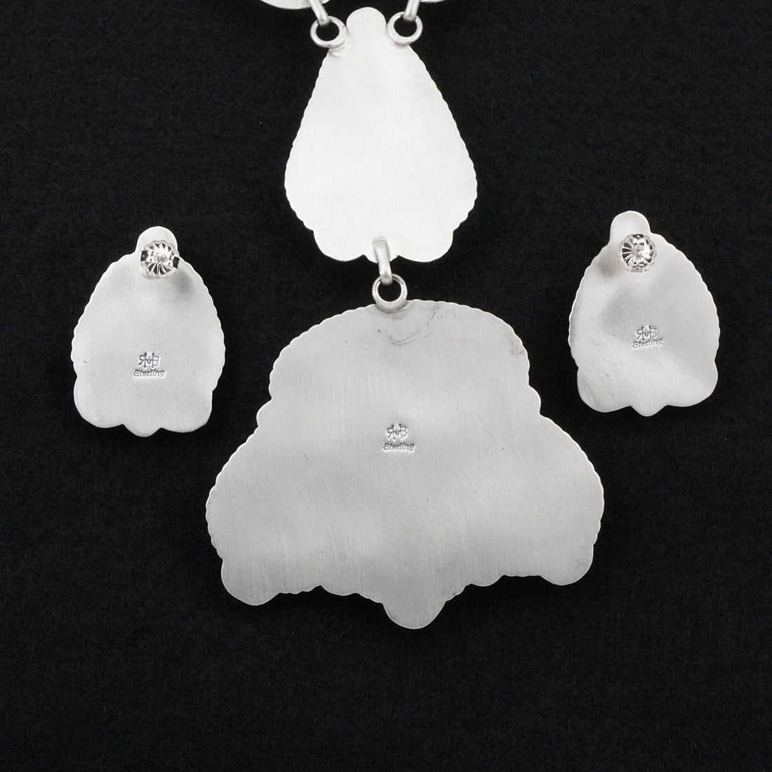 Randy Boyd Turquoise & Sterling Silver Necklace Set