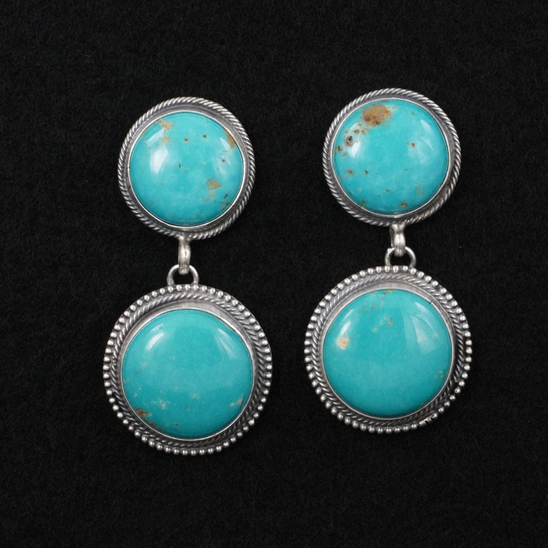 Darrin Livingston Turquoise & Sterling Silver Earrings