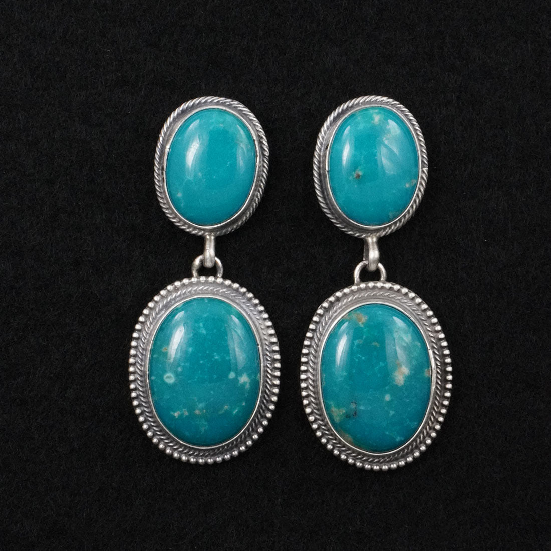 Darrin Livingston Turquoise & Sterling Silver Earrings