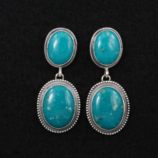 Darrin Livingston Turquoise & Sterling Silver Earrings