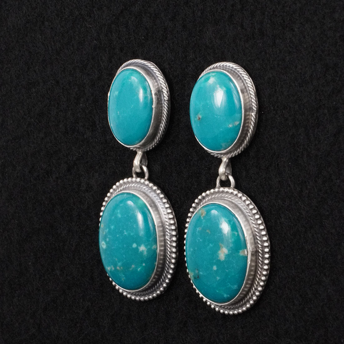 Darrin Livingston Turquoise & Sterling Silver Earrings