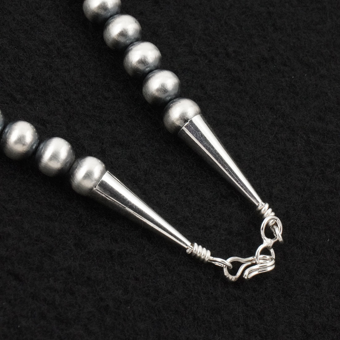 Evonne Hustito Turquoise & Sterling Silver Squash Blossom Set