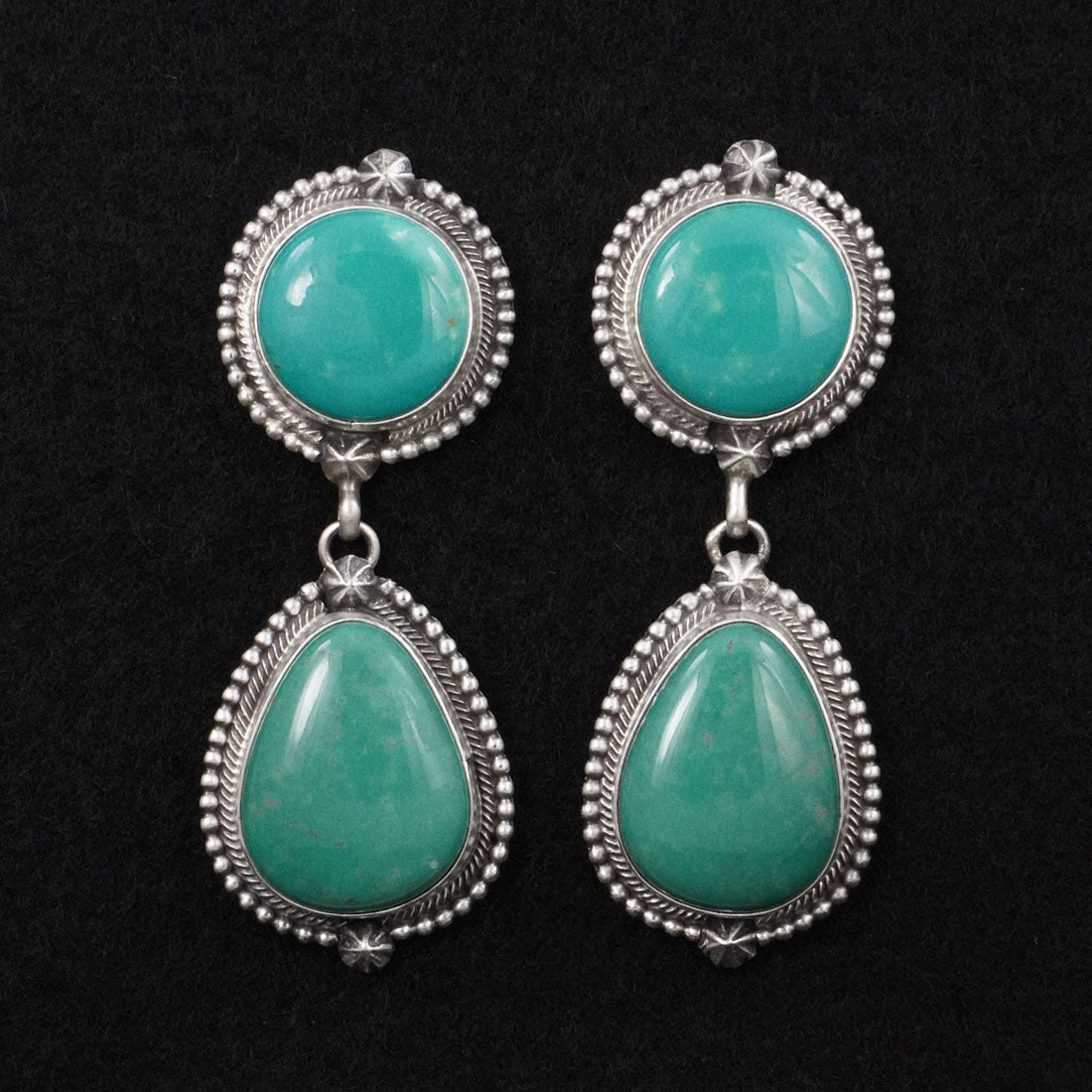 Darrin Livingston Turquoise & Sterling Silver Earrings