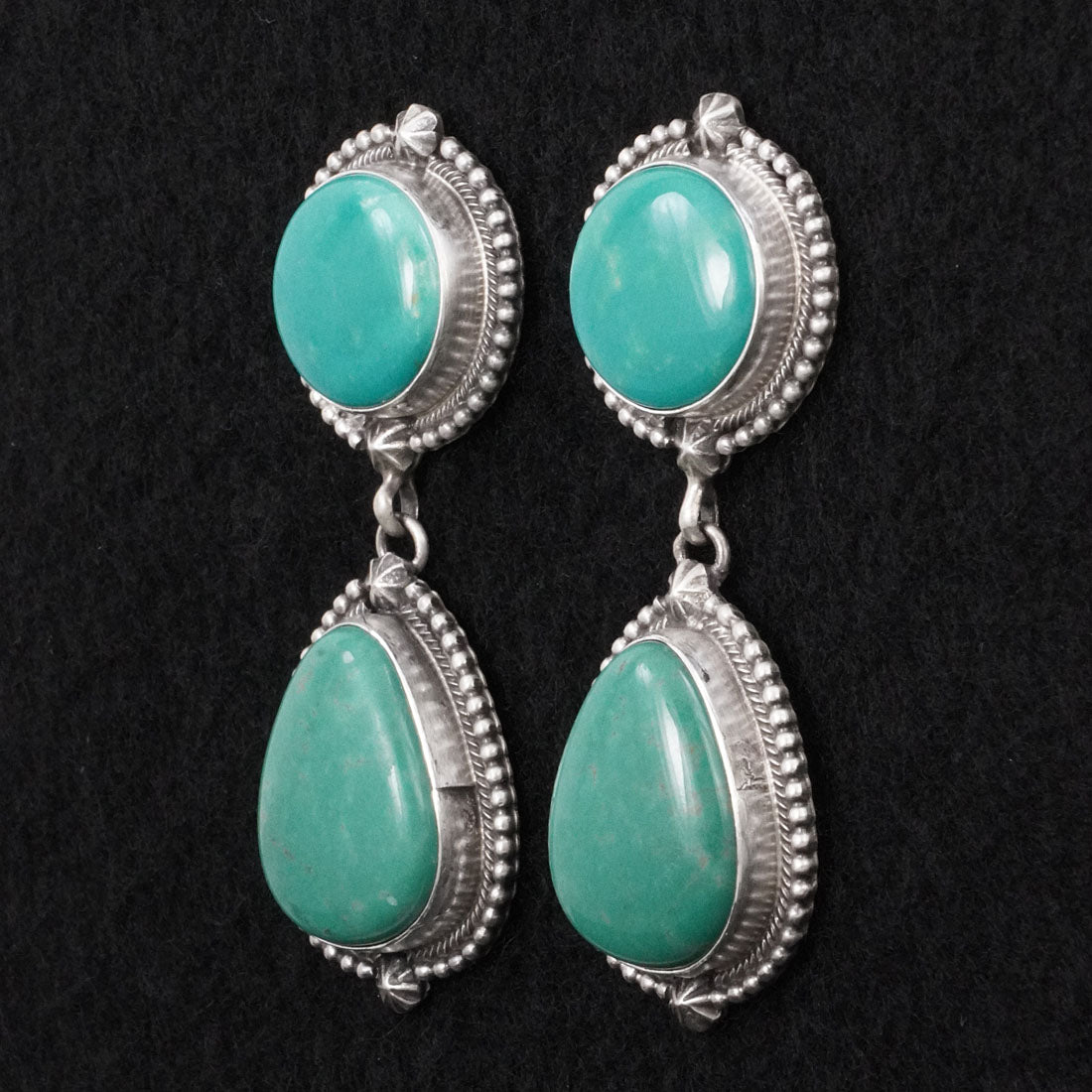 Darrin Livingston Turquoise & Sterling Silver Earrings