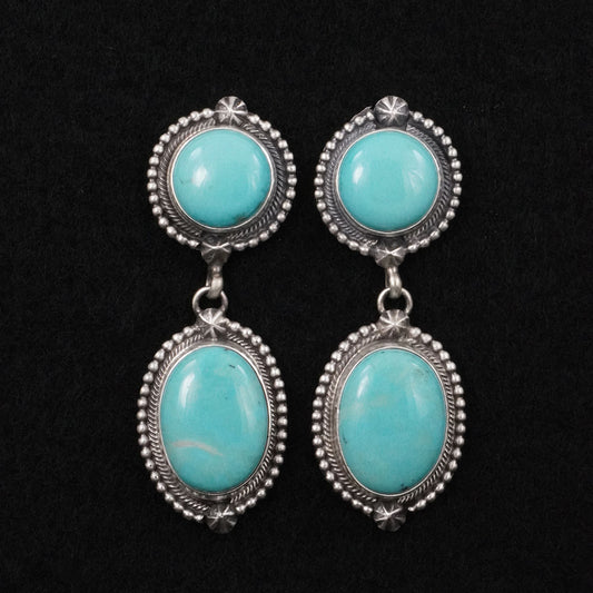 Darrin Livingston Turquoise & Sterling Silver Earrings