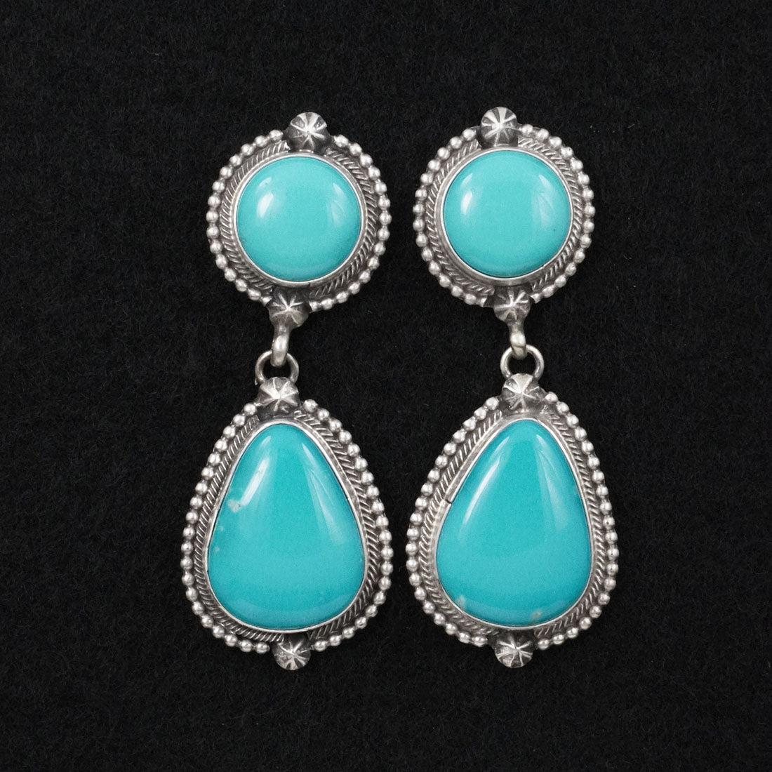 Darrin Livingston Turquoise & Sterling Silver Earrings