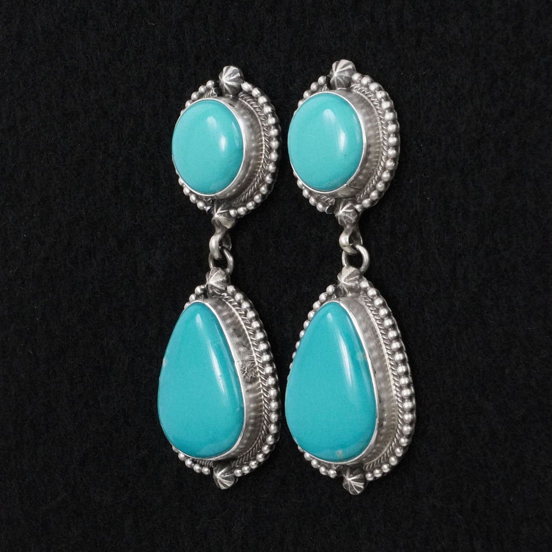 Darrin Livingston Turquoise & Sterling Silver Earrings