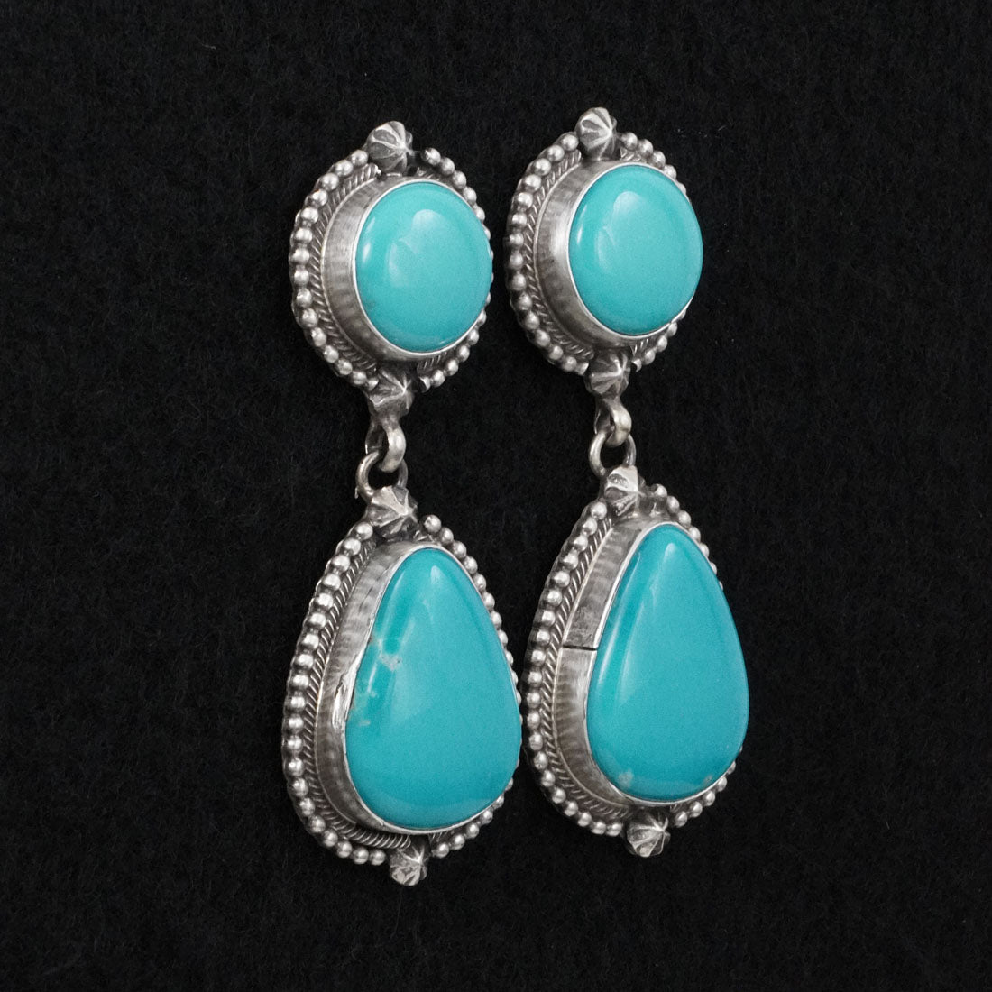 Darrin Livingston Turquoise & Sterling Silver Earrings