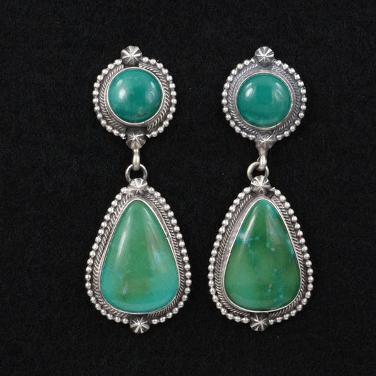Darrin Livingston Turquoise & Sterling Silver Earrings