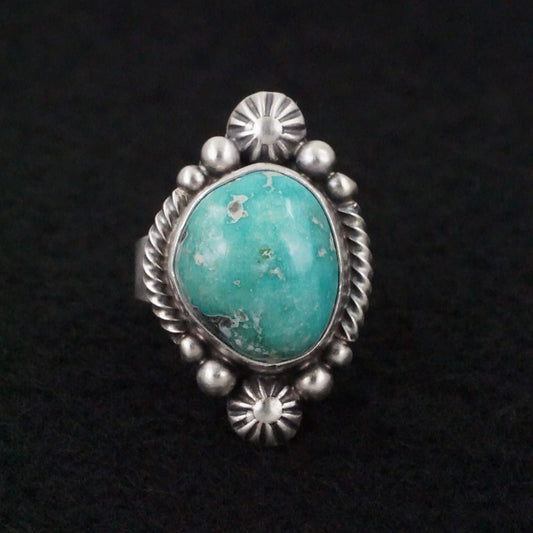 Daniel Benally Turquoise & Sterling Silver Ring Size 6.5