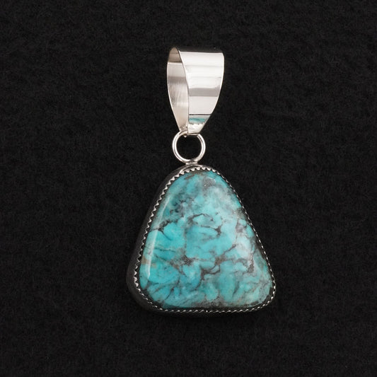 Leslie Nez Turquoise & Sterling Silver Pendant