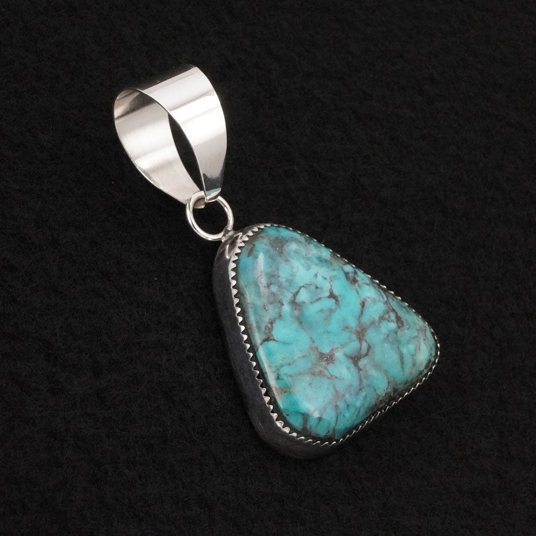 Leslie Nez Turquoise & Sterling Silver Pendant