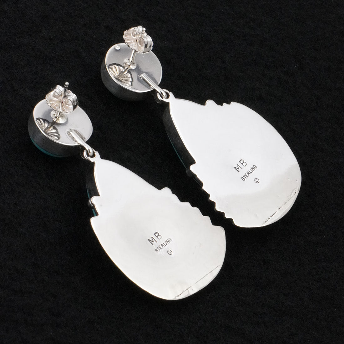 Marita Benally Turquoise & Sterling Silver Earrings