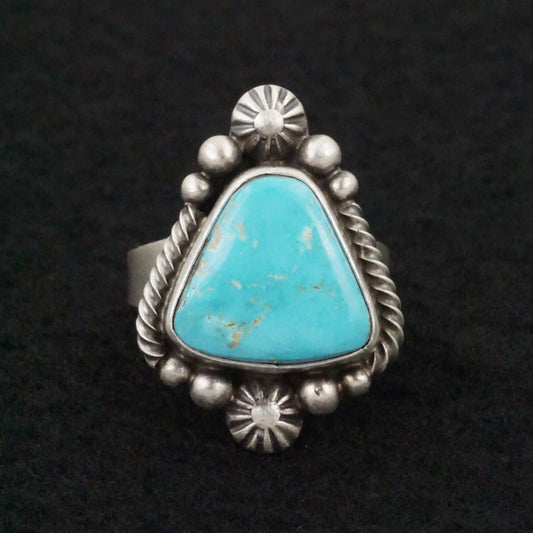 Daniel Benally Turquoise & Sterling Silver Ring Size 8.5