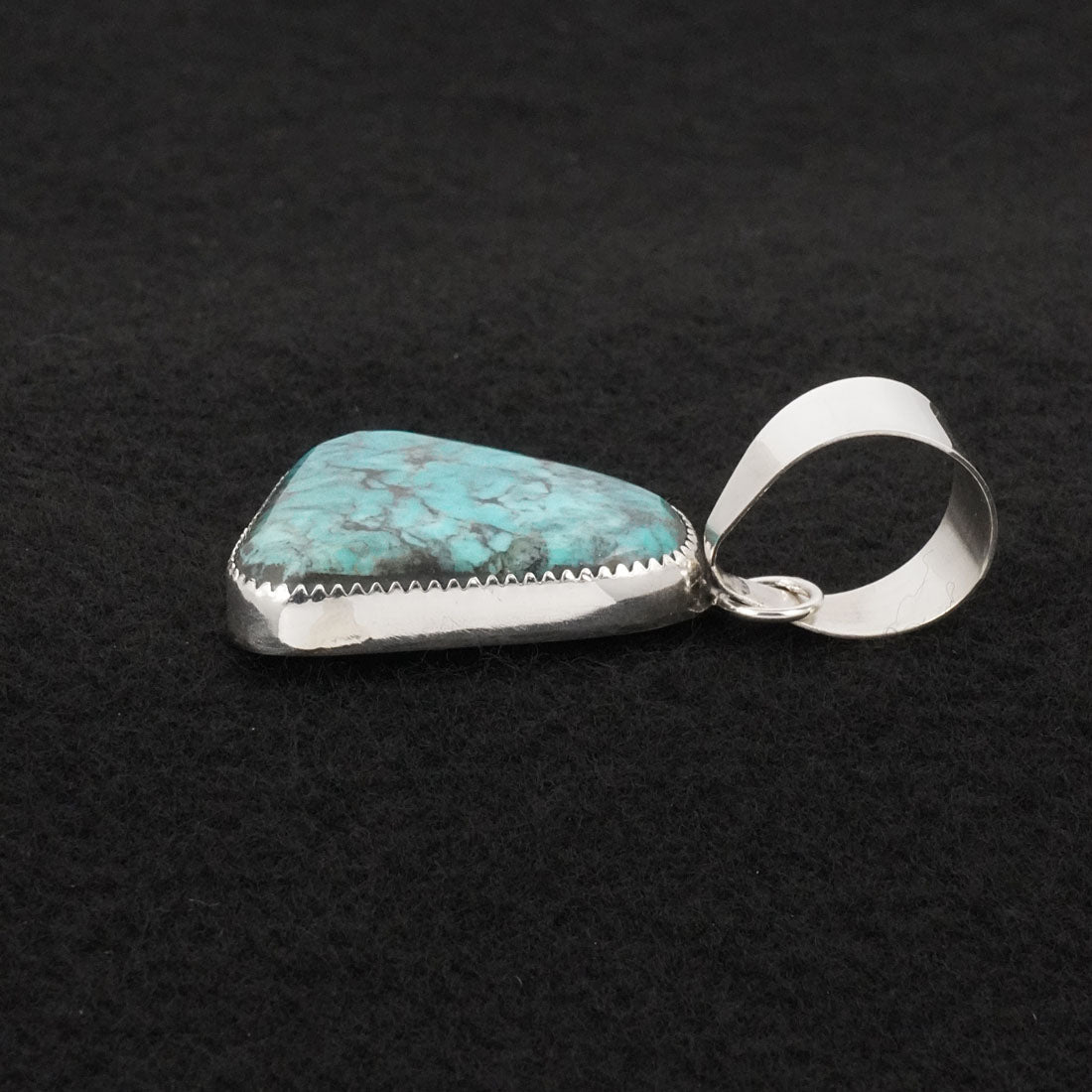 Leslie Nez Turquoise & Sterling Silver Pendant