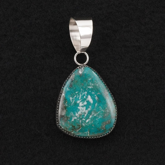 Leslie Nez Turquoise & Sterling Silver Pendant