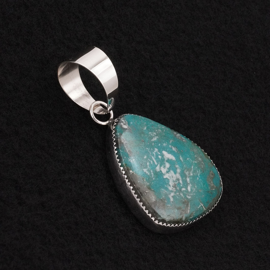 Leslie Nez Turquoise & Sterling Silver Pendant