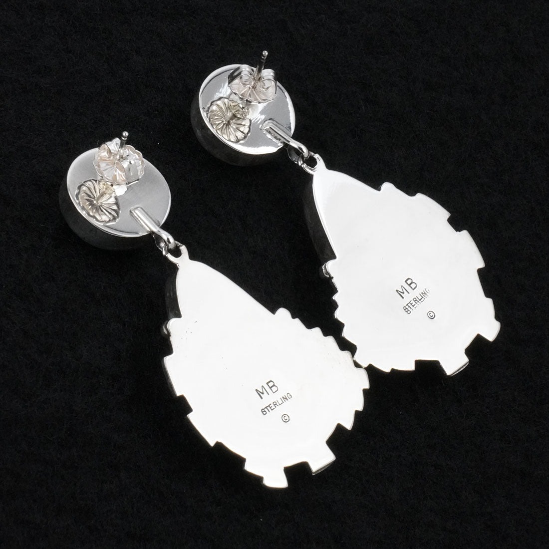 Marita Benally Turquoise & Sterling Silver Earrings