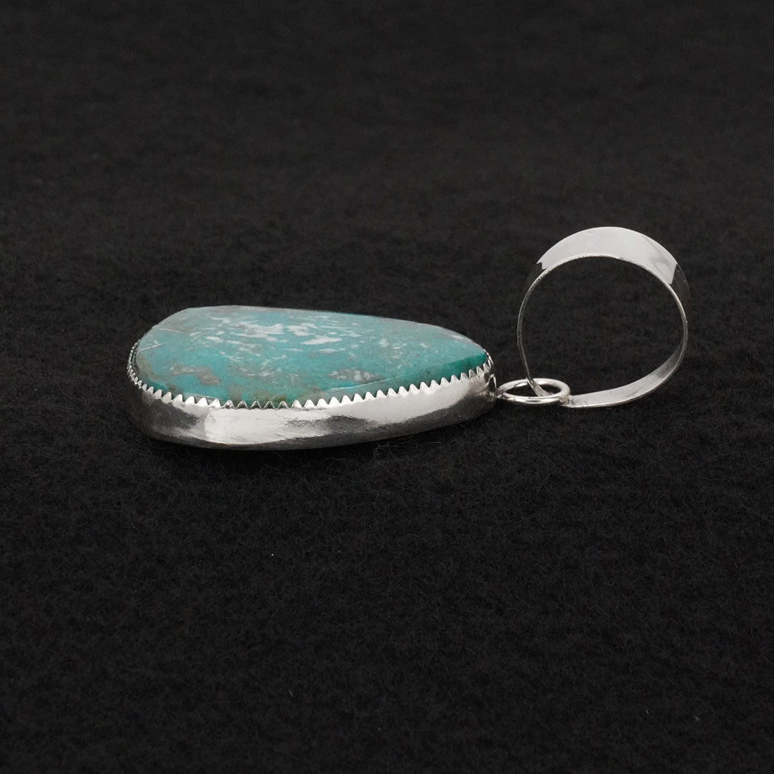 Leslie Nez Turquoise & Sterling Silver Pendant