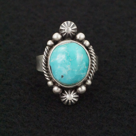 Daniel Benally Turquoise & Sterling Silver Ring Size 9.5