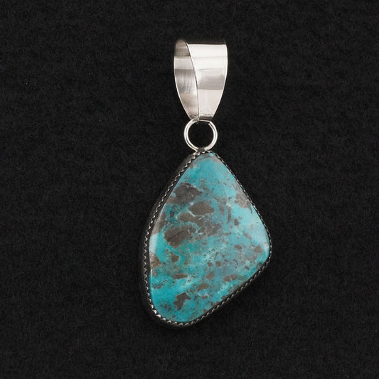 Leslie Nez Turquoise & Sterling Silver Pendant