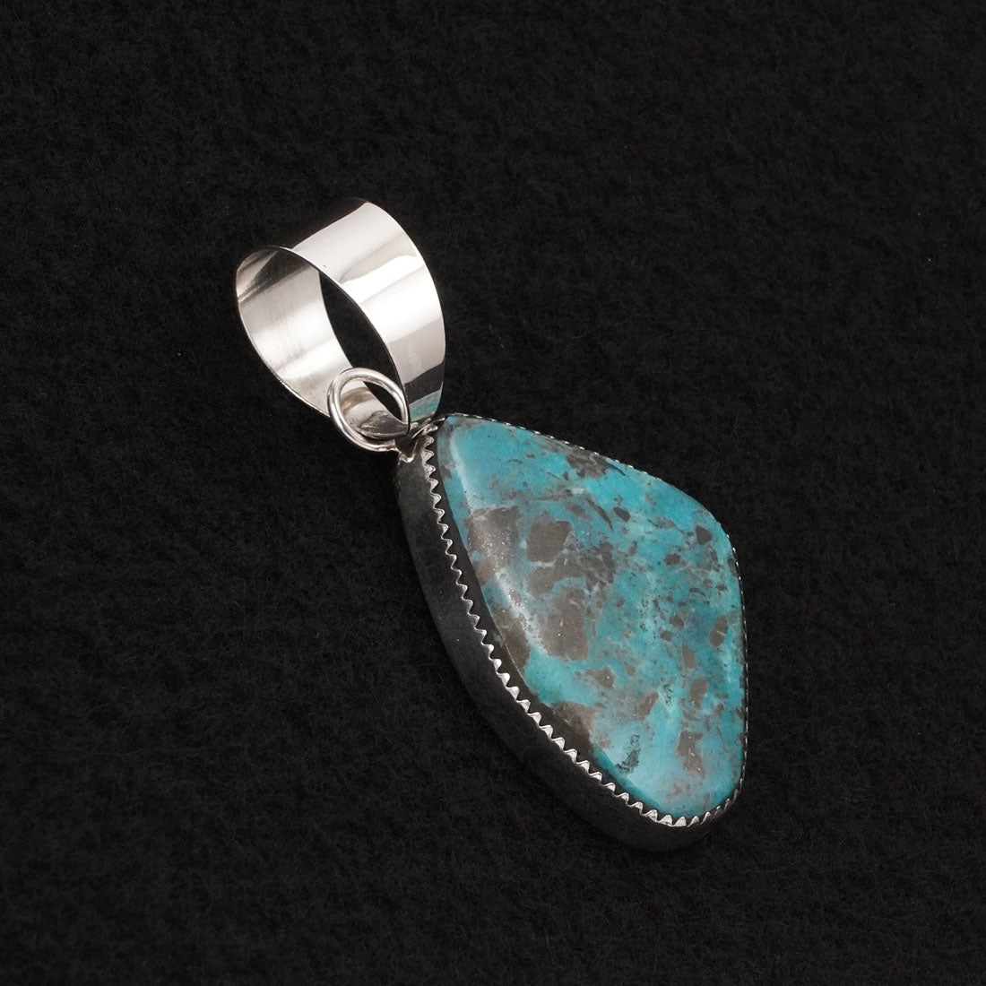 Leslie Nez Turquoise & Sterling Silver Pendant