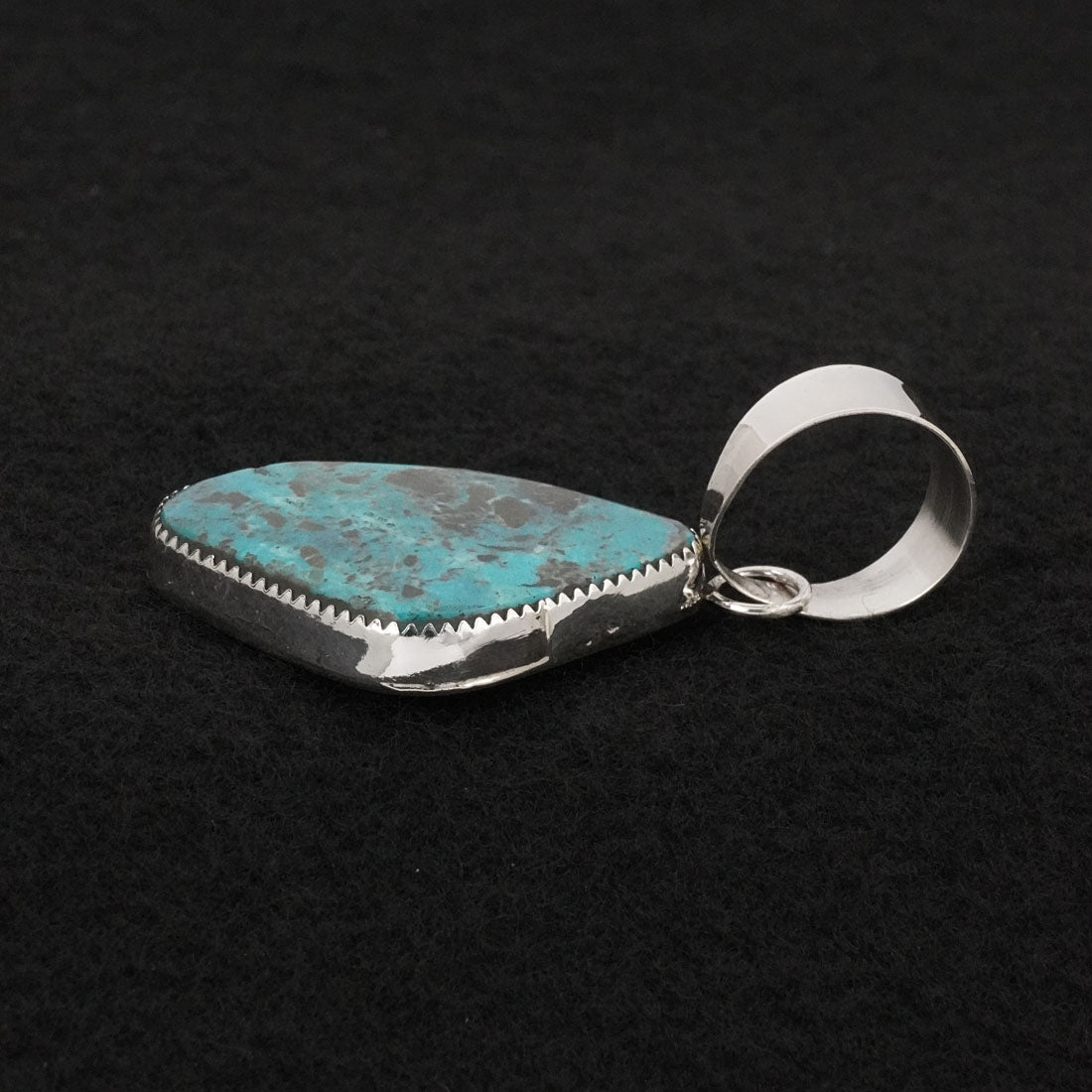 Leslie Nez Turquoise & Sterling Silver Pendant