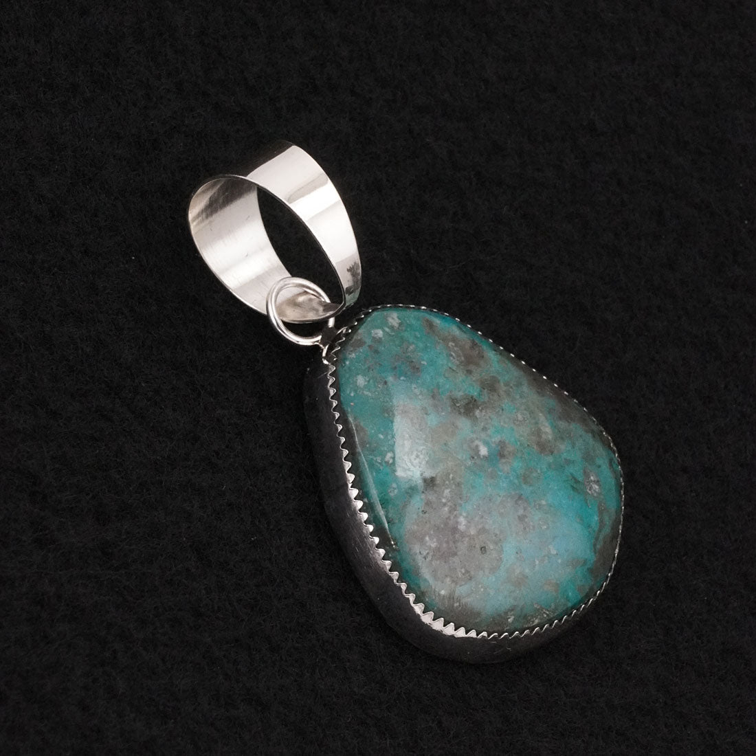 Leslie Nez Turquoise & Sterling Silver Pendant