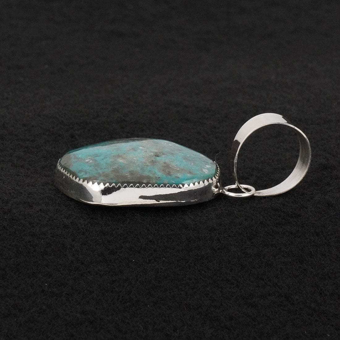 Leslie Nez Turquoise & Sterling Silver Pendant