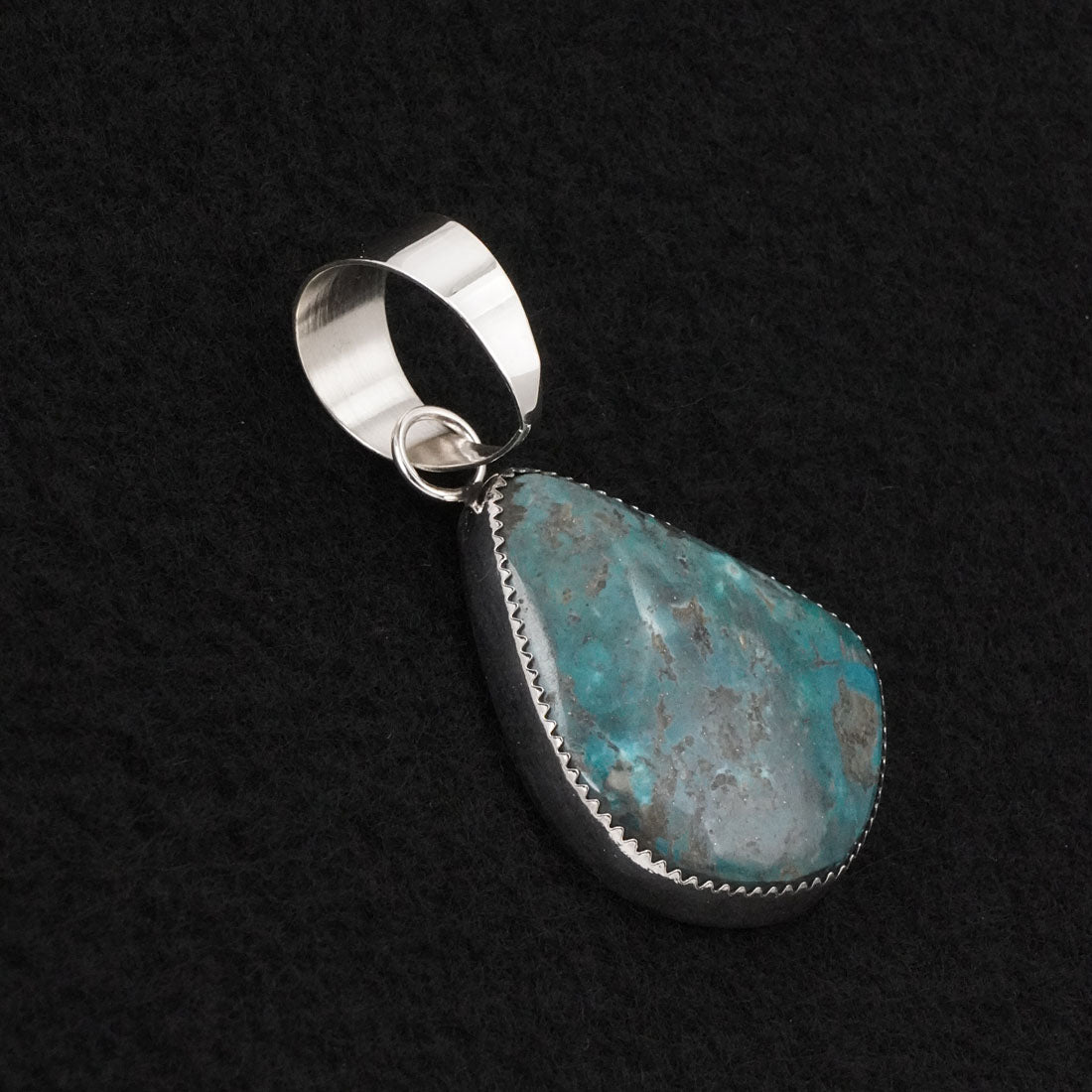 Leslie Nez Turquoise & Sterling Silver Pendant