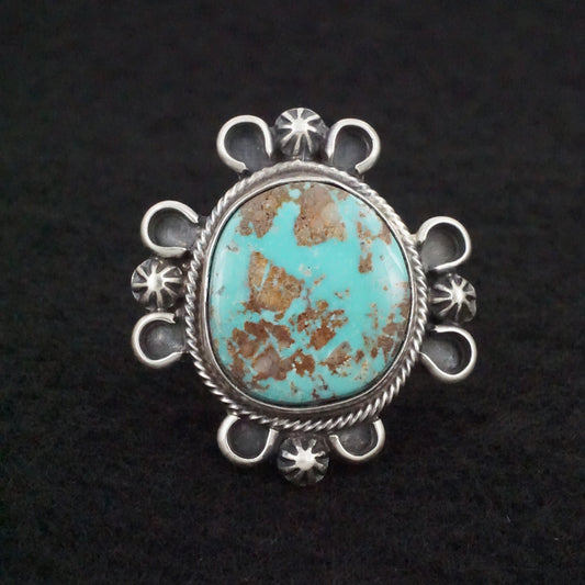 Randy Billy Turquoise & Sterling Silver Ring Size 6