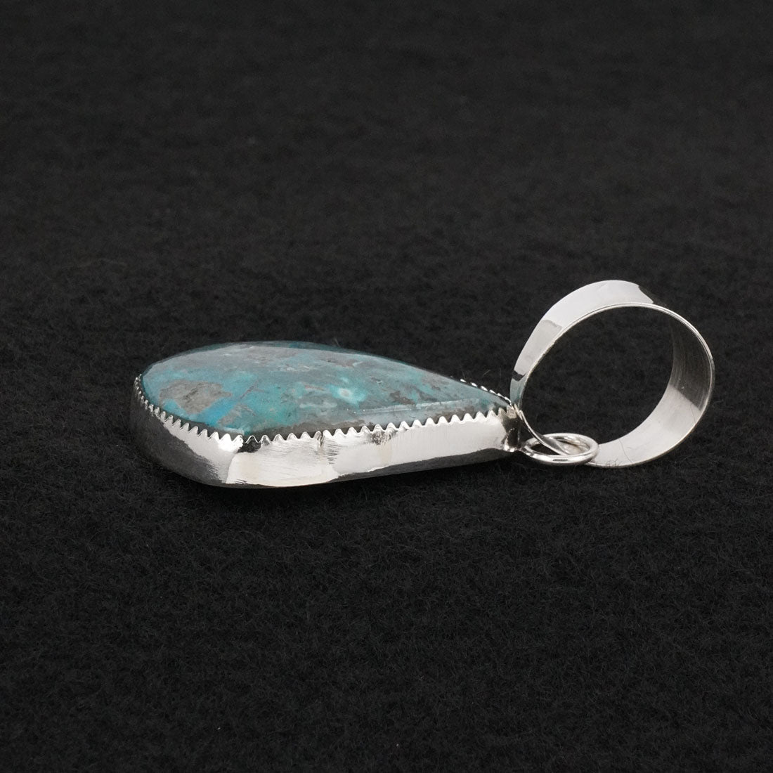 Leslie Nez Turquoise & Sterling Silver Pendant