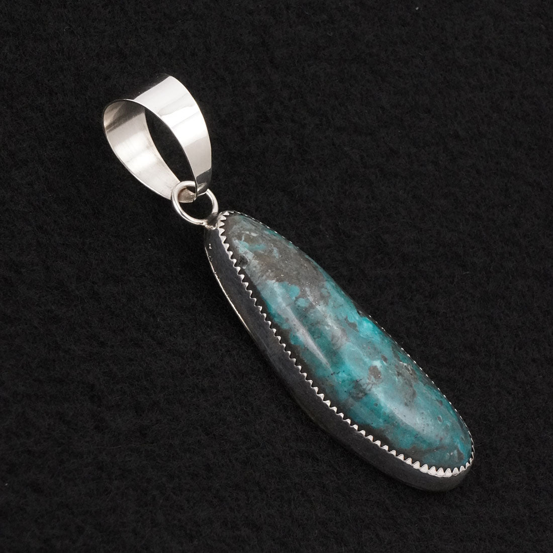Leslie Nez Turquoise & Sterling Silver Pendant