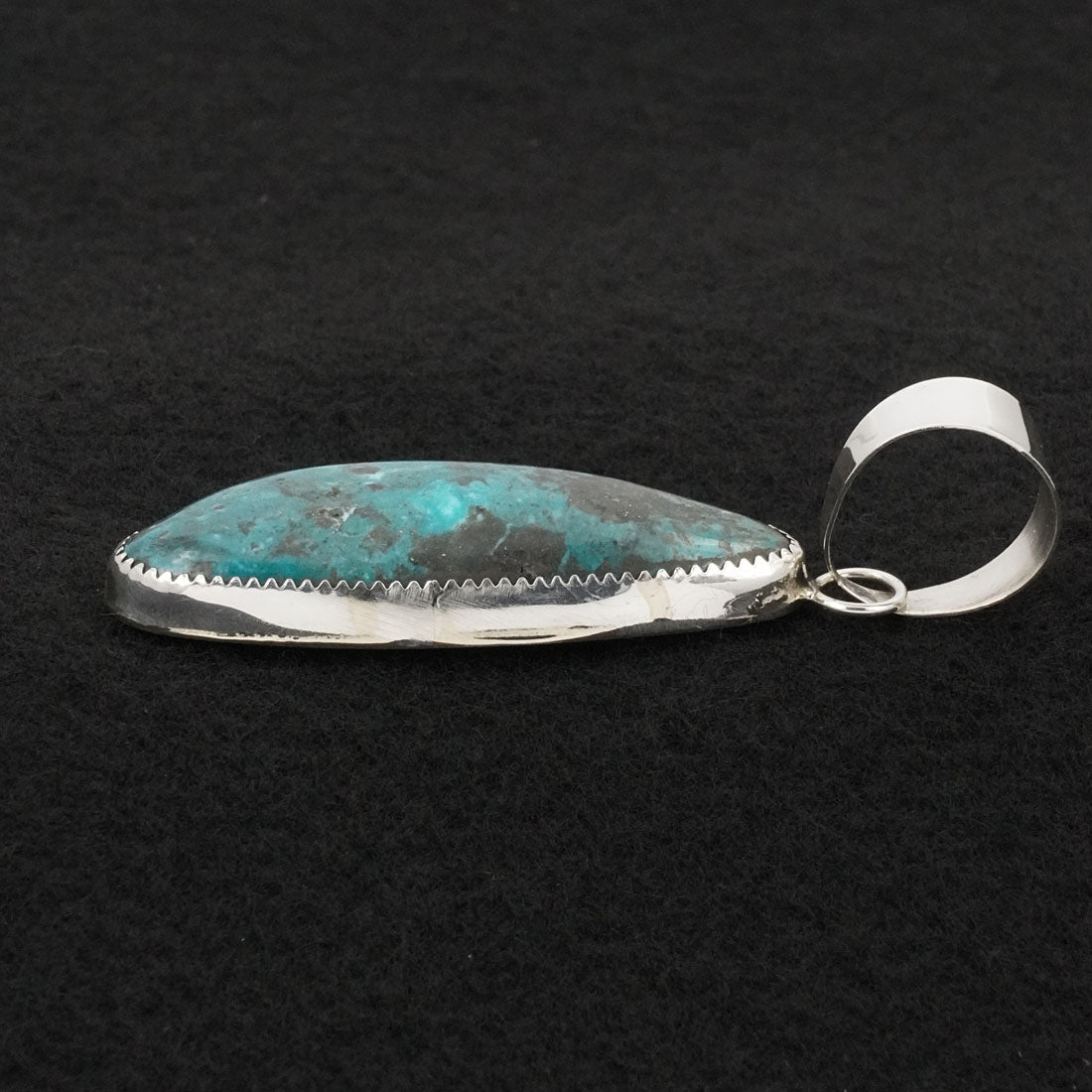 Leslie Nez Turquoise & Sterling Silver Pendant
