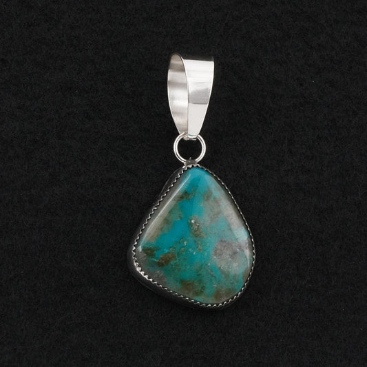 Leslie Nez Turquoise & Sterling Silver Pendant