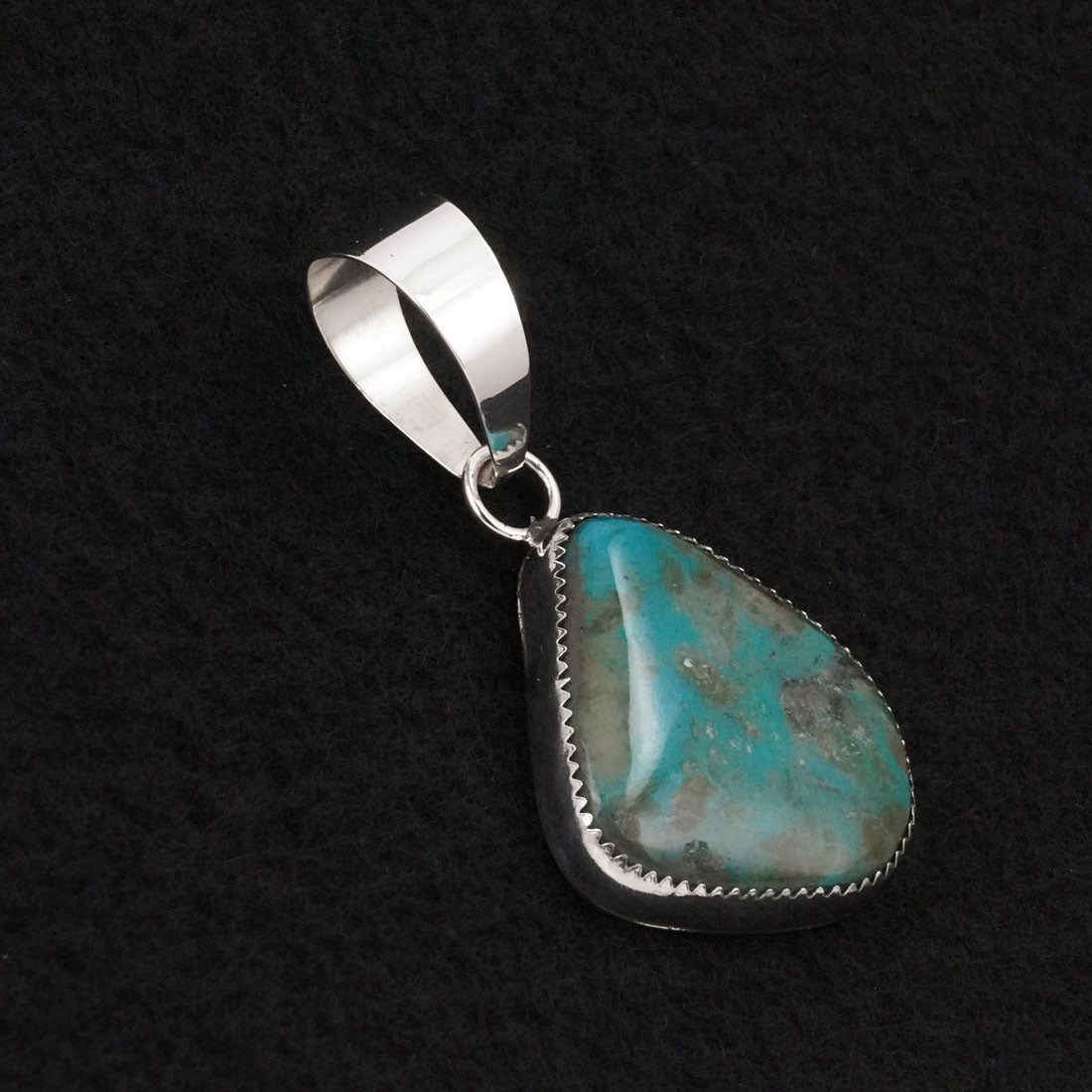 Leslie Nez Turquoise & Sterling Silver Pendant