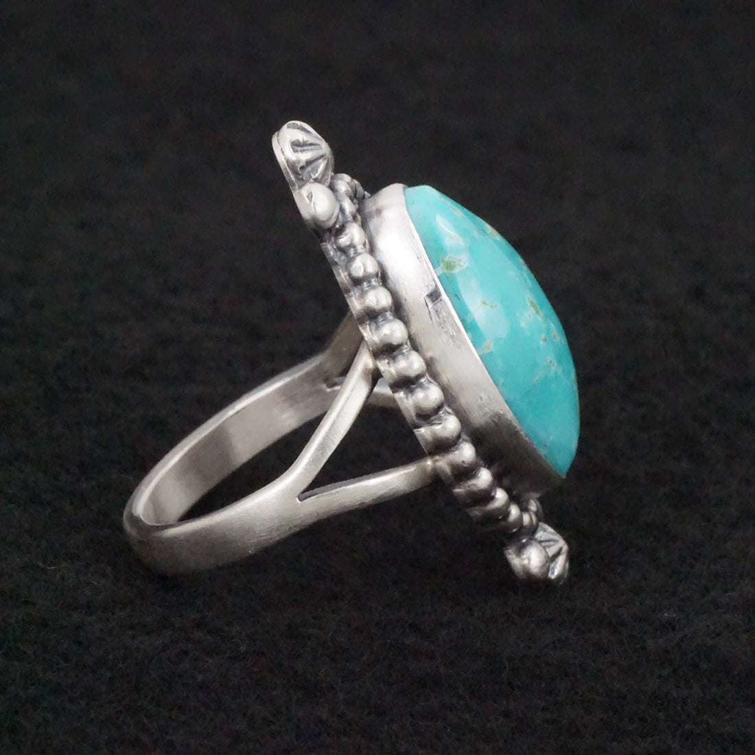 Randy Boyd Turquoise & Sterling Silver Ring Size 7.5