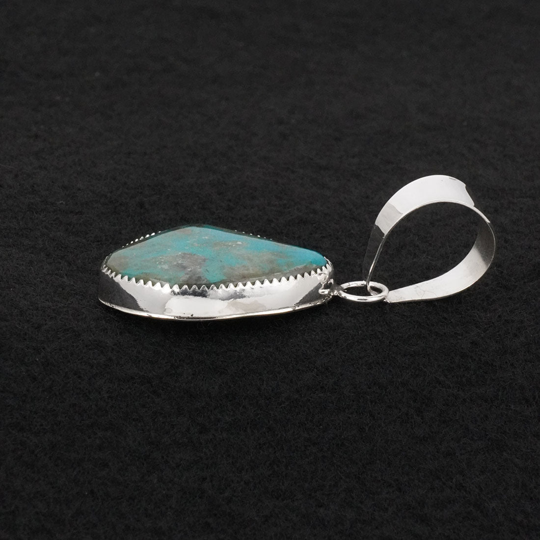 Leslie Nez Turquoise & Sterling Silver Pendant