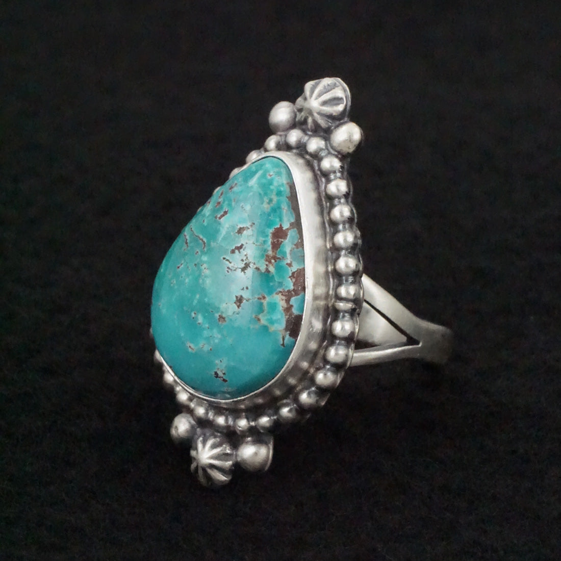 Randy Boyd Turquoise & Sterling Silver Ring Size 7.5