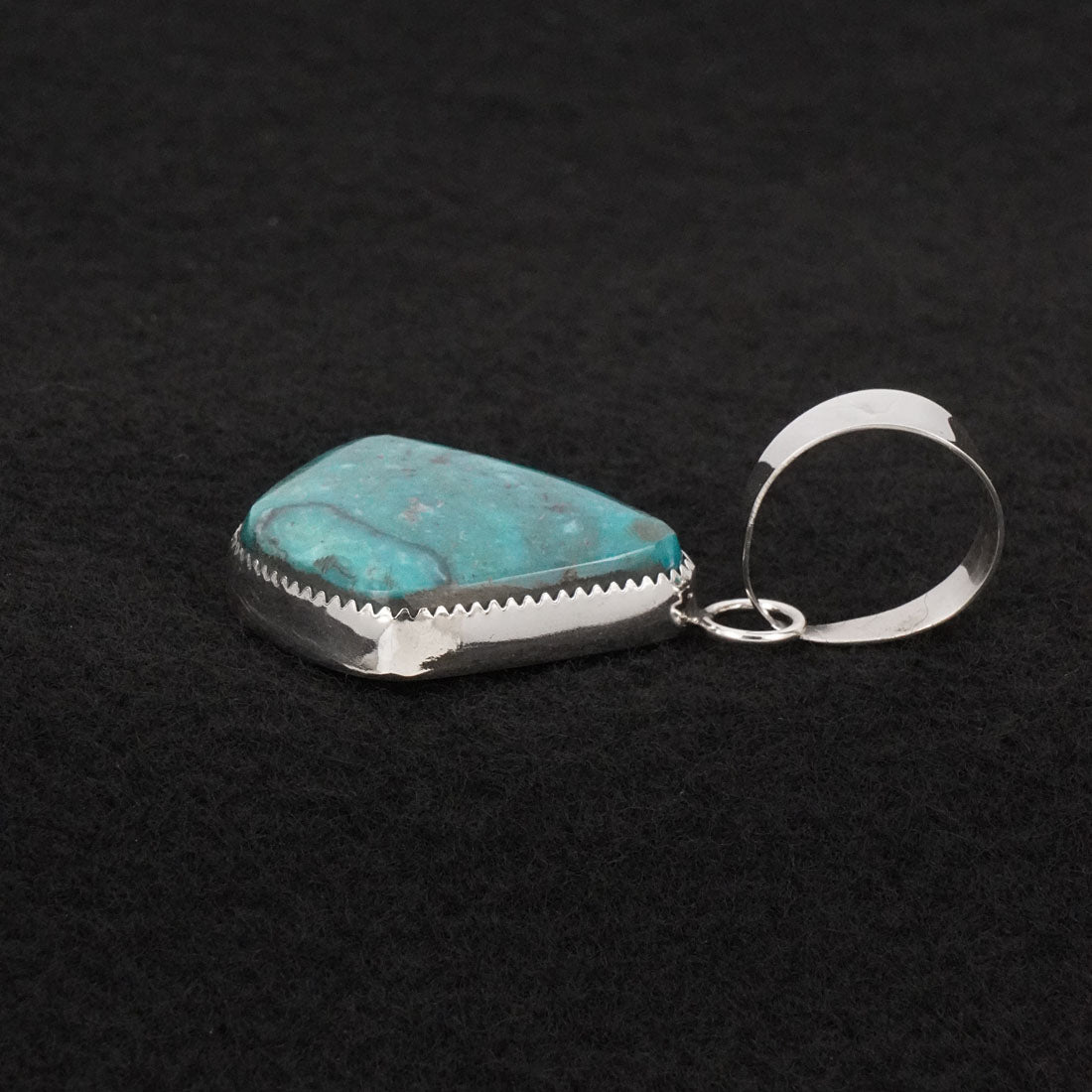 Leslie Nez Turquoise & Sterling Silver Pendant