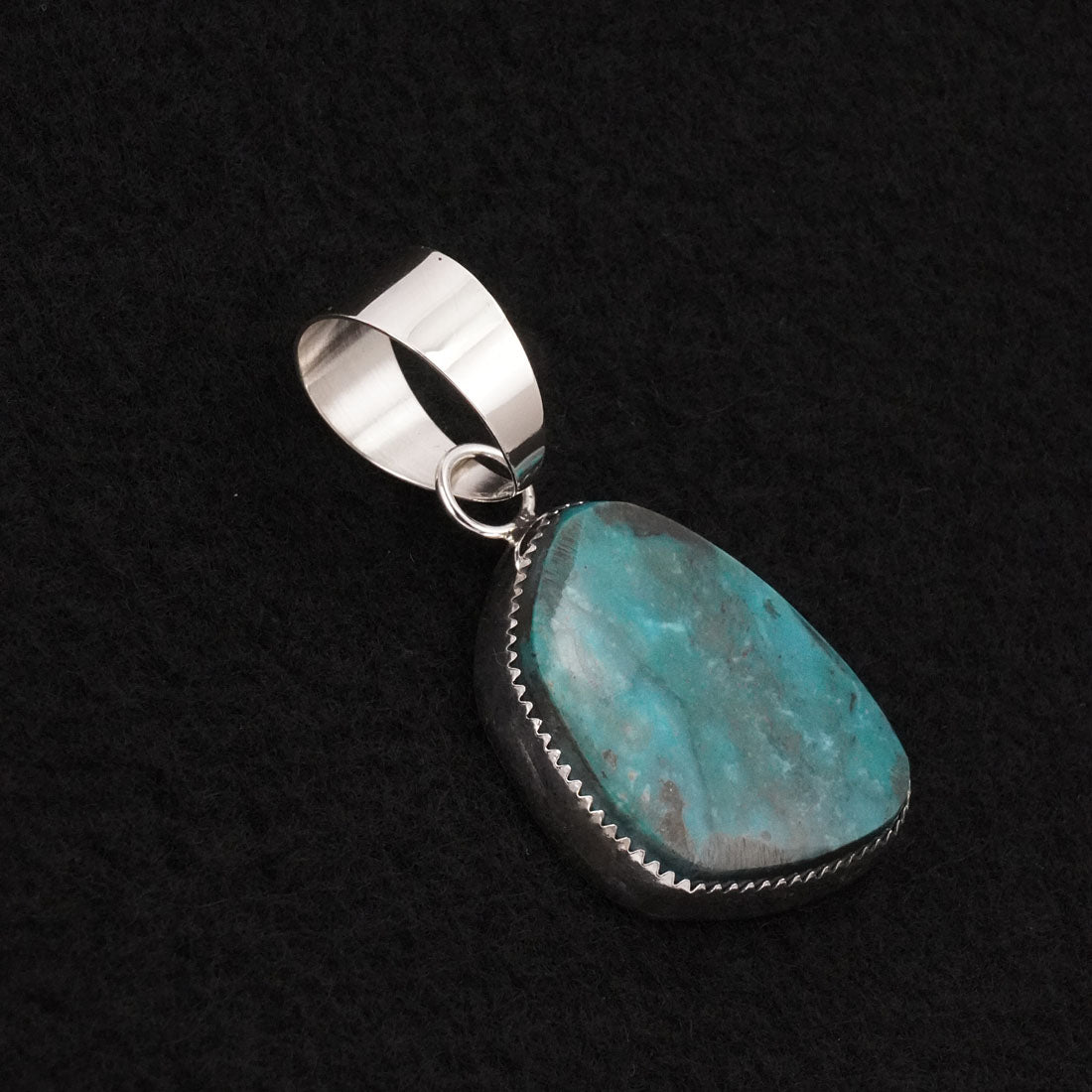 Leslie Nez Turquoise & Sterling Silver Pendant