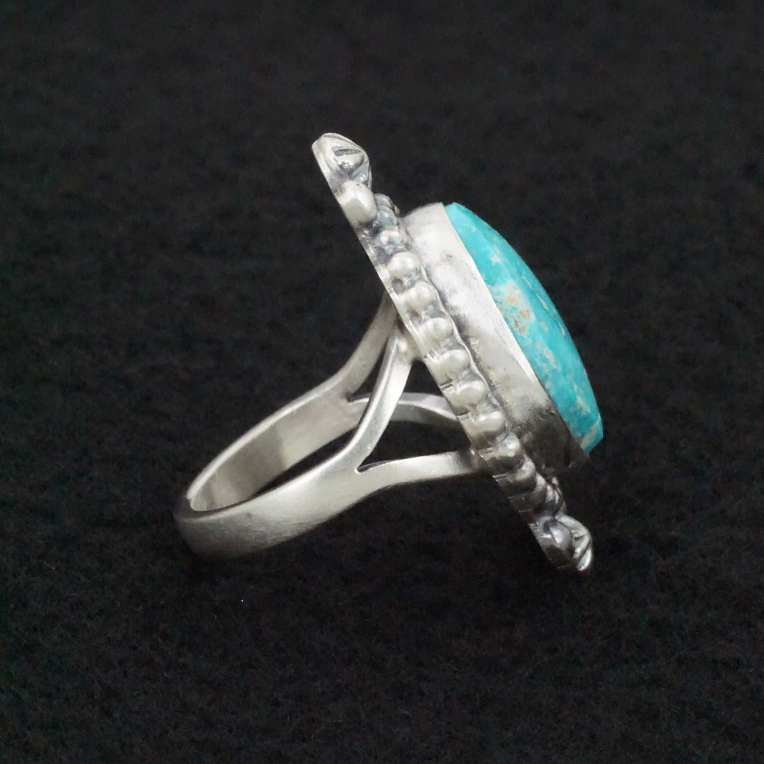 Randy Boyd Turquoise & Sterling Silver Ring Size 6.5