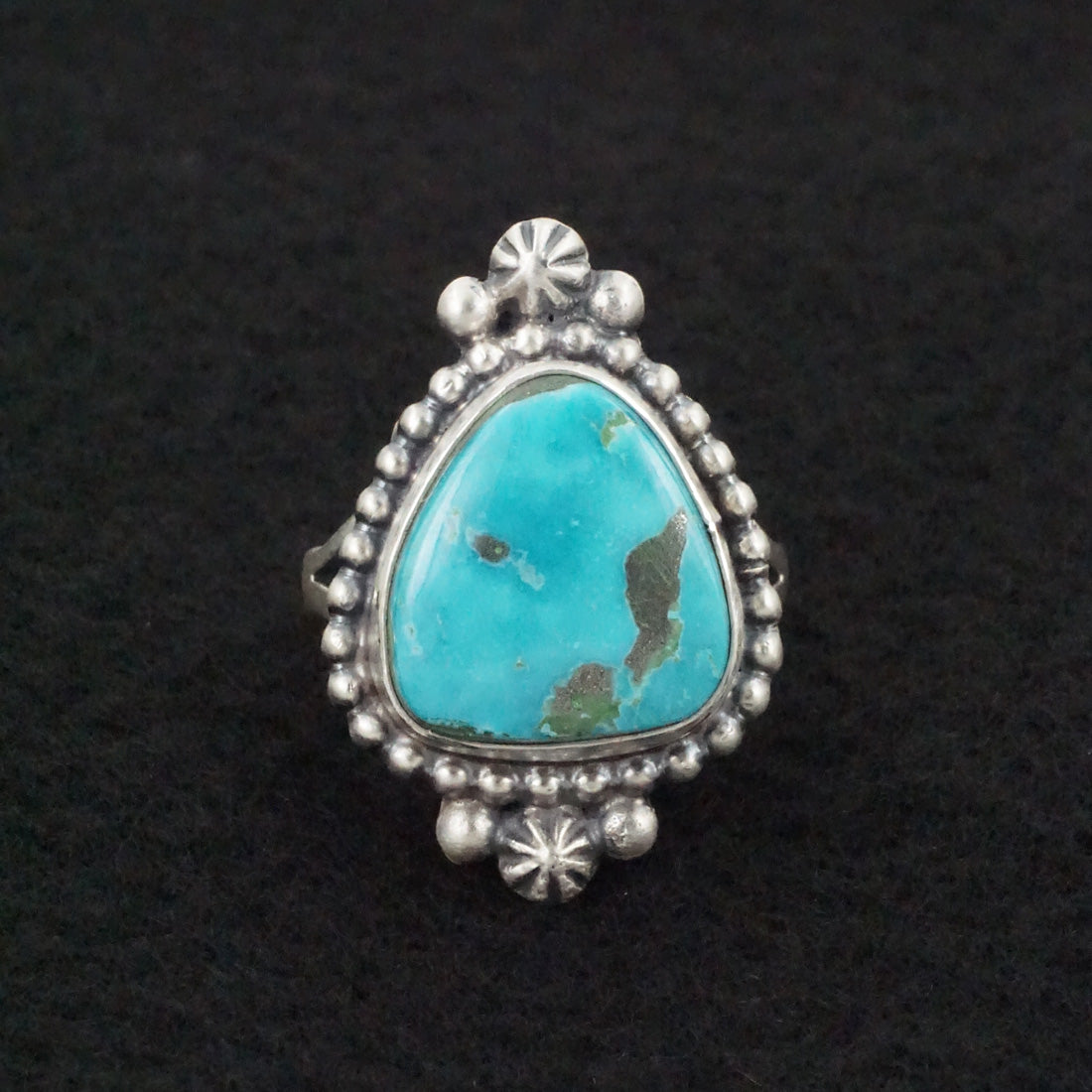 Randy Boyd Turquoise & Sterling Silver Ring Size 8.5