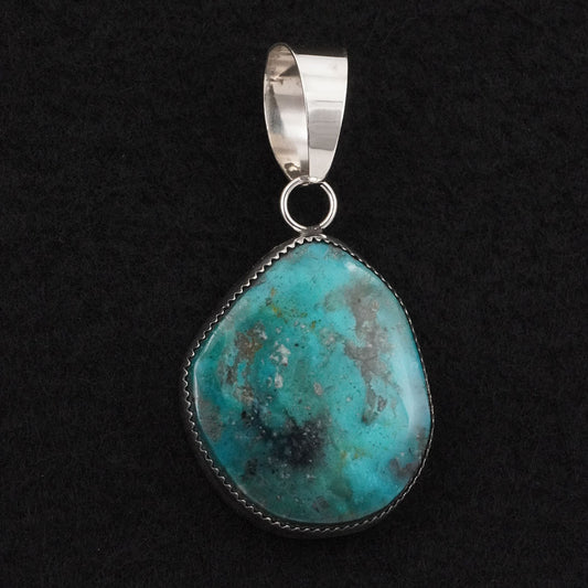 Leslie Nez Turquoise & Sterling Silver Pendant
