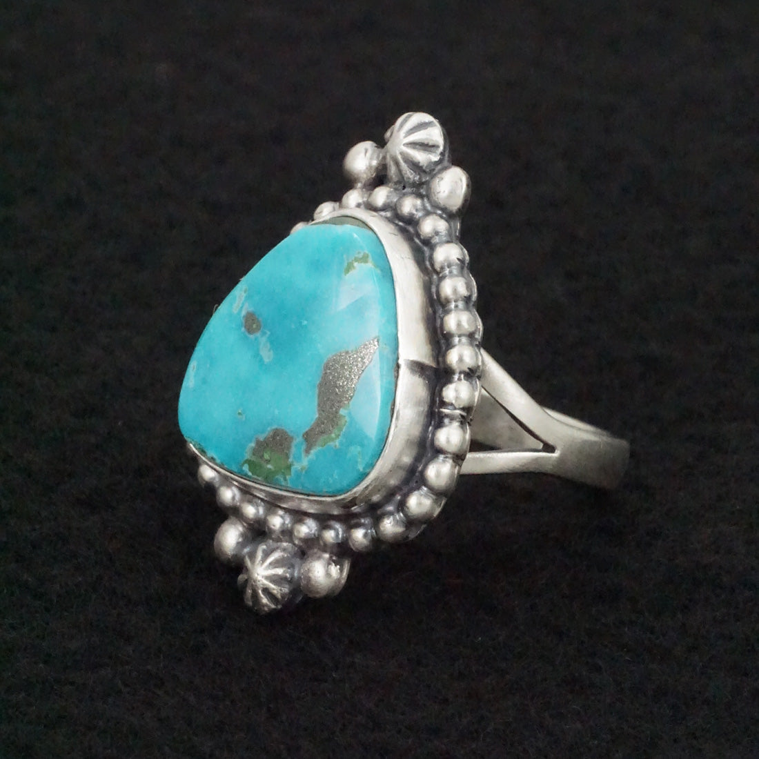 Randy Boyd Turquoise & Sterling Silver Ring Size 8.5